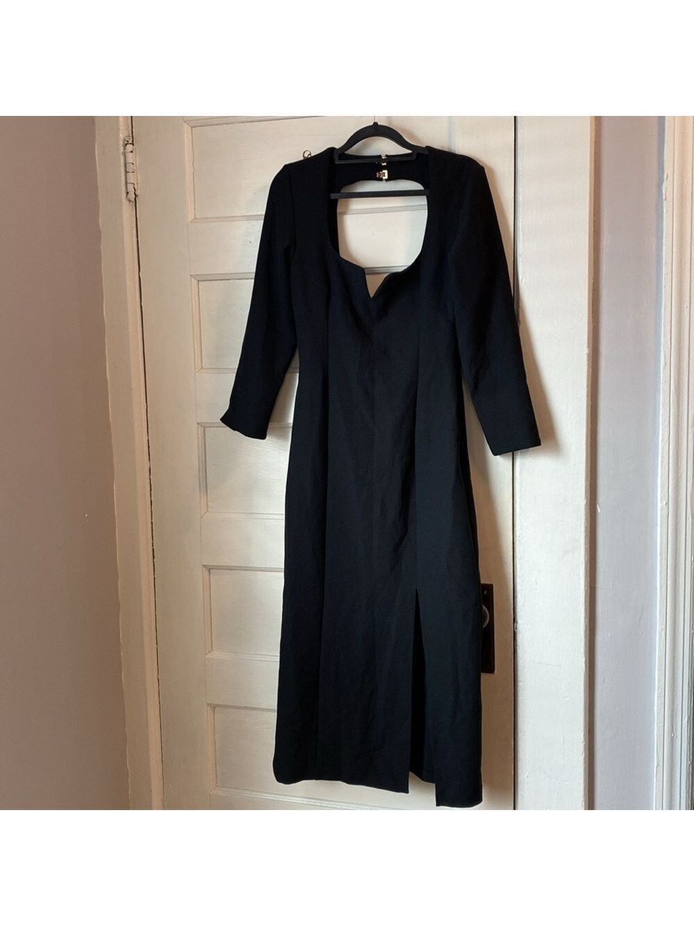 NWT Zara Square Neck Midi Dress, Size S - Picture 9 of 15